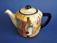 Rare Royal Doulton 'Gaffers' New Empire Teapot D4210 - Signed Noke c1930 (Sold)