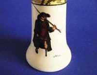 Rare Royal Doulton Isaac Walton Ware 'Gallant Fishers' Sugar Shaker D2312 c1905