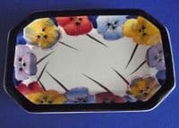 Rare Royal Doulton 'Pansies' Pin Tray D4049 c1936