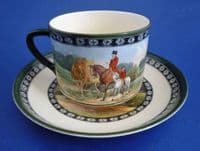 Rare Royal Doulton 'Quorn Hunt' Tea Cup and Saucer c1930