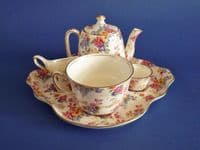 Rare Royal Winton 'Cotswold' Chintz Countess Breakfast Set on Tray c1952