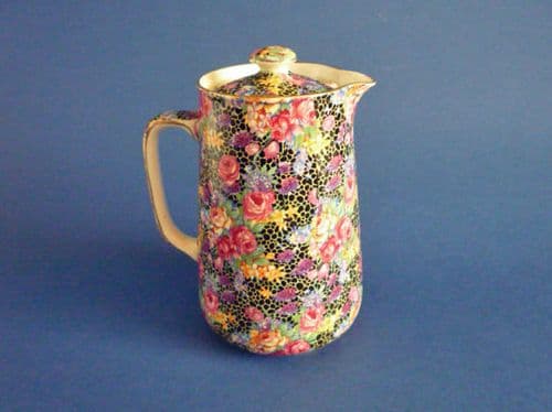 Rare Royal Winton 'Hazel' Chintz Hot Water Jug and Cover c1936 (Sold)