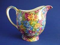 Rare Royal Winton 'Joyce-Lynn' Chintz Alban Shape Cream Jug c1945