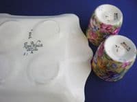 Rare Royal Winton 'Sweet Pea' Chintz Egg Cups with Tray c1940 (Sold)