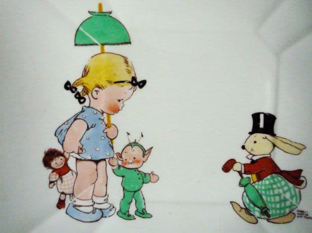 Rare Shelley Mabel Lucie Attwell Mister Rabbit Nursery Ware Queen Anne ...