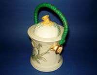 Rare Shorter & Son Art Deco 'Daffodil' Biscuit Barrel c1935