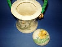 Rare Shorter & Son Art Deco 'Daffodil' Biscuit Barrel c1935