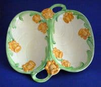 Rare Shorter & Son Art Deco 'Daffodil' Dish c1935