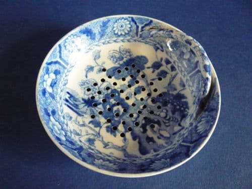 Rare Spode 'India' Pattern Pearlware Milsey or Strainer c1815