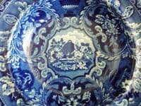 Rare Stevenson and Williams 'Beehive and Vases' Soup Plate c1825 #1 (Sold)