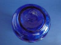 Rare Victorian Bristol Blue Glass Dimpled Jug c1880 (Sold)