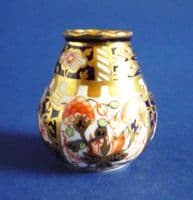 Rare Victorian Royal Crown Derby 'Imari Witches' Pattern 6299 Miniature Vase c1897