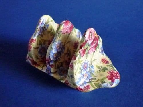 Rare Vintage Grimwades Royal Winton 'Mayfair' Chintz Toast Rack c1951