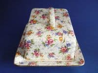 Rare Vintage Royal Winton 'Eleanor' Chintz Dane Cheese Dish c1945