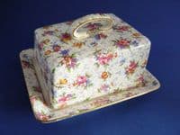 Rare Vintage Royal Winton 'Eleanor' Chintz Dane Cheese Dish c1945