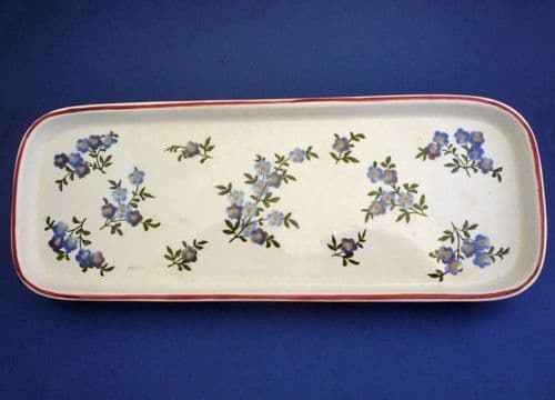 Rare Wemyss Ware 'Forget-me-nots' Waverley Tray c1900