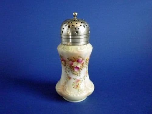Rare Wiltshaw and Robinson Carlton Ware Blush 'Heather' Sugar Sifter c1906 (Sold)