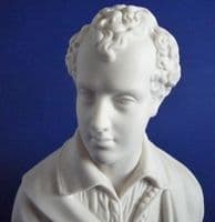 Robinson and Leadbeater Parian Ware Bust of Lord Byron c1880 (Sold)