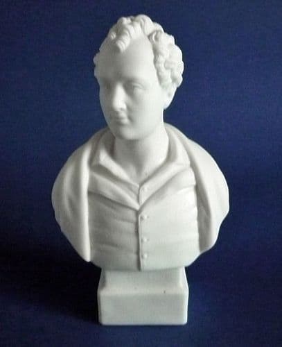 Robinson and Leadbeater Parian Ware Portrait Bust of Lord Byron c1880 (Sold)
