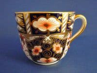 Royal Crown Derby 'Traditional Imari' Pattern 2451 Tea Cup and Saucer c1918