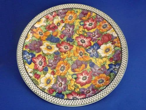 Royal Doulton 'Anemones B' Series D5856 Rack Plate c1938 (Sold)