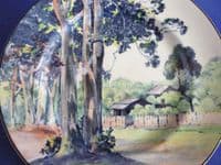 Royal Doulton Australian 'Gum Trees' Series 'B' Rack Plate D4883 c1932