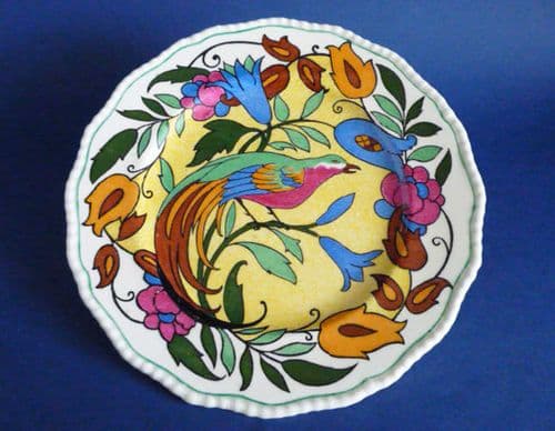 Royal Doulton 'Bird of Paradise C' Series Rack Plate c1938 D4602