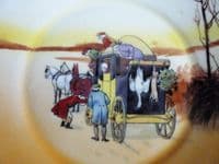 Royal Doulton Bone China Victor Venner 'Coaching Days' Small Rack Plate c1927