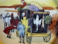 Royal Doulton Bone China Victor Venner 'Coaching Days' Small Rack Plate c1927