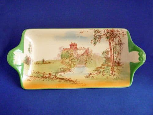 Royal Doulton 'Cawdor Castle' York Sandwich Tray D5413 c1936 (Sold)