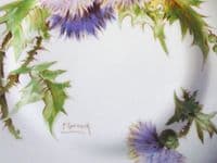 Royal Doulton 'Glamis Thistle' Art Deco Trio by Percy Curnock c1938 #2