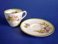 Royal Doulton 'Glamis Thistle' Coffee Cup and Saucer by Percy Curnock c1951 #2