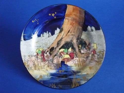 Royal Doulton 'Gnomes B' or 'Munchkins' Small Rack Plate D4697 c1928
