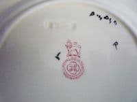 Royal Doulton 'Pansies' Series Art Deco Square Tea Plate D4049 c1928 #1 (Sold)