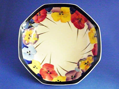 Royal Doulton 'Pansies' Series Large Octagon Bowl D4049 c1933 #2