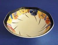Royal Doulton 'Pansies' Series Small Octagon Bowl D4049 c1930