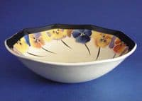 Royal Doulton 'Pansies' Series Small Octagon Bowl D4049 c1930
