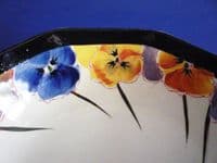 Royal Doulton 'Pansies' Series Small Octagon Bowl D4049 c1930