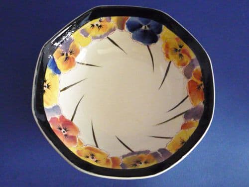 Royal Doulton 'Pansies' Series Small Octagon Bowl D4049 c1930