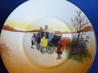 Royal Doulton Series Ware Bone China 'Coaching Days' Small Rack Plate by Victor Venner c1927
