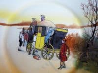 Royal Doulton Series Ware Bone China 'Coaching Days' Small Rack Plate by Victor Venner c1927