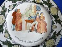 Royal Doulton Series Ware 'Robert Burns - Green Grow the Rashes O' Plate  D3368 c1923