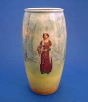 Royal Doulton Shakespearean Characters 'Anne Page' Series Ware Vase D3596 c1915