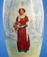 Royal Doulton Shakespearean Characters 'Anne Page' Series Ware Vase D3596 c1915