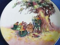 Royal Doulton Under the Greenwood Tree (Robin Hood) Series 'Friar Tuck Makes Merry' Charger c1950