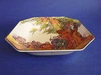 Royal Doulton Under the Greenwood Tree (Robin Hood) Series 'Friar Tuck Makes Merry' Dish c1940