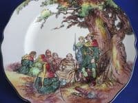 Royal Doulton Under the Greenwood Tree (Robin Hood) Series 'Friar Tuck Makes Merry' Rack Plate c1949