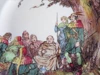 Royal Doulton Under the Greenwood Tree (Robin Hood) Series 'Friar Tuck Makes Merry' Rack Plate c1949