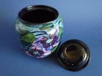 Royal Stanley Jacobean Ware 'Clematis' Humidor c1920 (Sold)