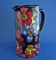 Royal Stanley Jacobean Ware Hand Painted  'Clematis' Jug c1920